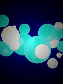 Голубые круги обои