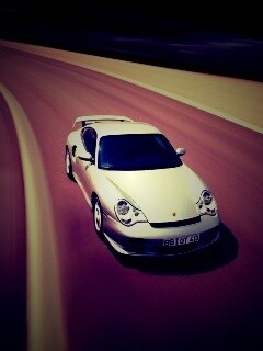 Порше на треке обои