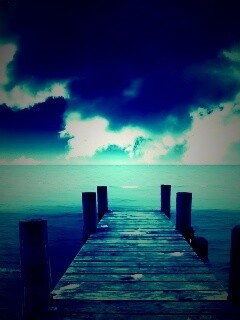 Деревянный причал обои