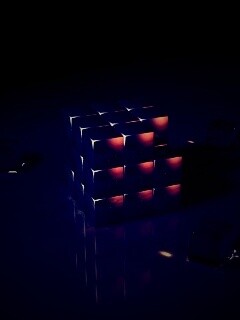 Стеклянный кубик рубика обои