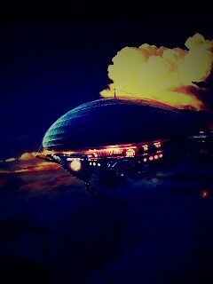 Инопланетный дирижабль обои