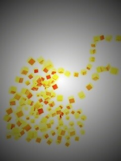 Сердце из кубиков обои