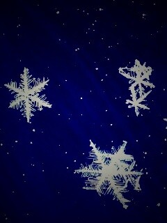 Снежинки обои