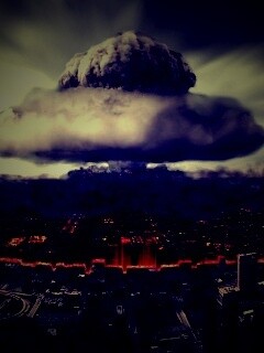 Ядерный взрыв в городе обои