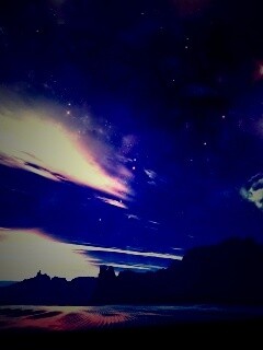 Ночное звездное небо обои