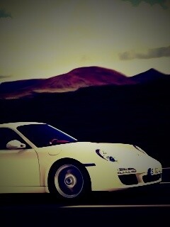 Белый порш обои