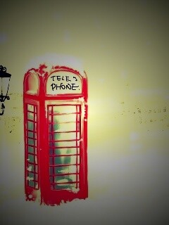Лондонская телефонная будка обои