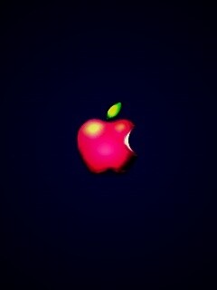 Реалистичный логотип Apple обои