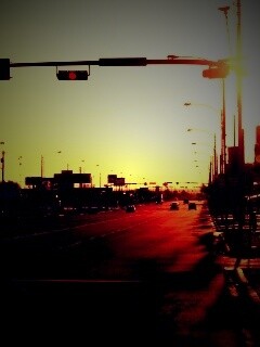 Закат в Лос Анджелесе обои