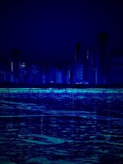 Зима в мегаполисе обои