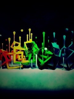 Цветные переплетающиеся кубы обои