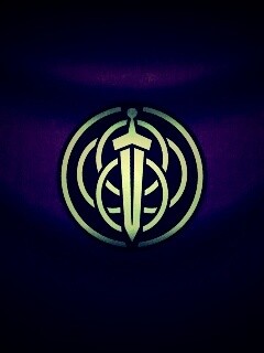 Меч на фоне колец обои