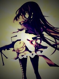 Девушка с автоматом обои