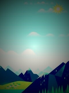 Векторный пейзаж обои