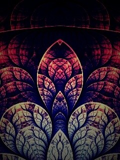 Фрактальные листья обои