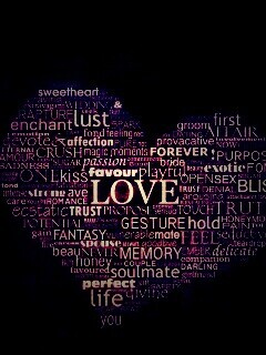 Слова любви обои