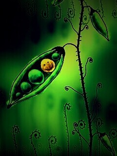 Мультяшная горошина обои