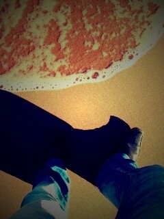 На пляже обои