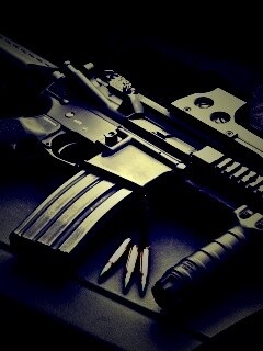 Черный автомат обои