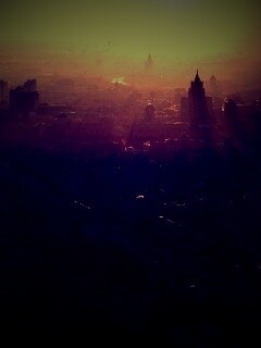 Москва в тумане обои