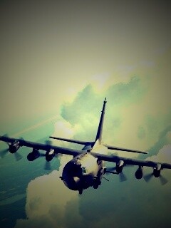 Самолет АС-130 обои