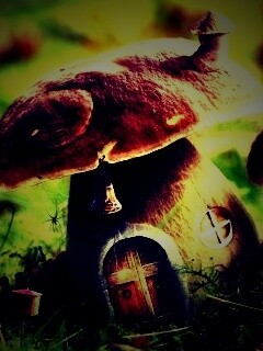 Грибы домики обои