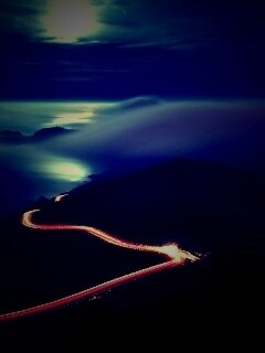 Ночное шоссе обои