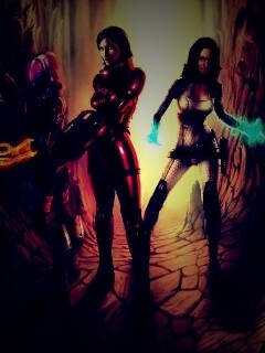 Девушки mass effect обои