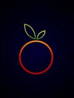 Стилизованная апельсинка обои