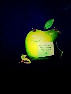 Think different, think greener, think Apple обои