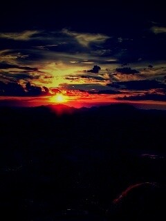 Закат в Африке обои