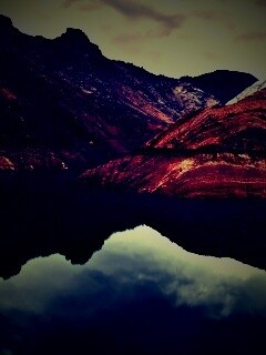 Горное озеро обои