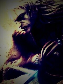 Ведьмак против  стрыги обои