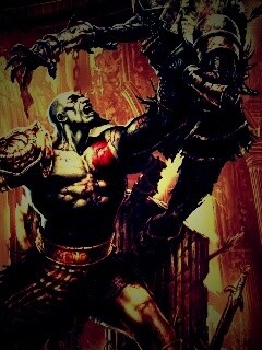 Кратос с мечем обои