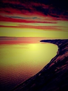 Море на закате обои