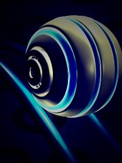 Шарик на рельсах американских горок обои