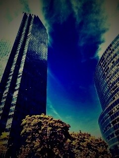 Осязательный Нью-Йорк с большими домами обои