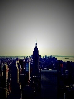 Вид на Нью-Йорк обои