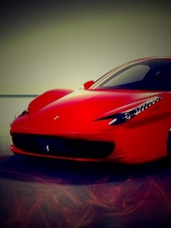 Огненный феррари обои