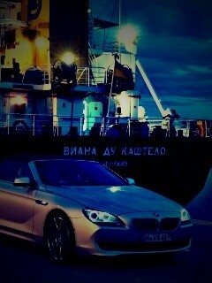 BMW 6 в порту обои