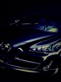 Чёрный Пежо обои