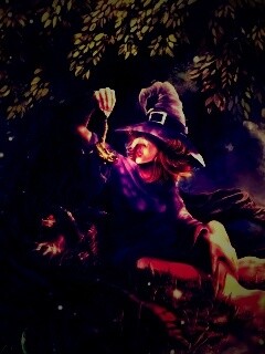 Ведьма варит зелье обои