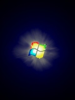 Черные обои Windows Seven обои