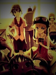 Девушки из Bakemonogatari обои