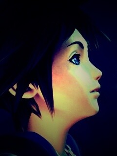 Анимешный парень и белые перья обои