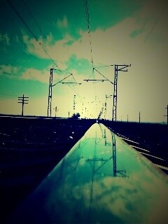 Фото вдоль железной дороги обои