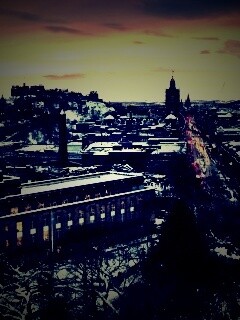 Вид на Эдинбург обои