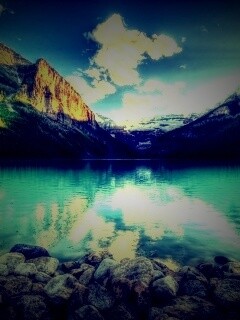 Горное озеро обои