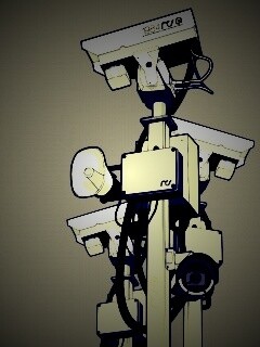 Недремлющее око камер наблюдения обои