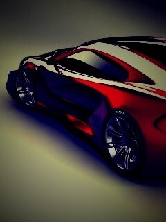 Красный концепт BMW обои